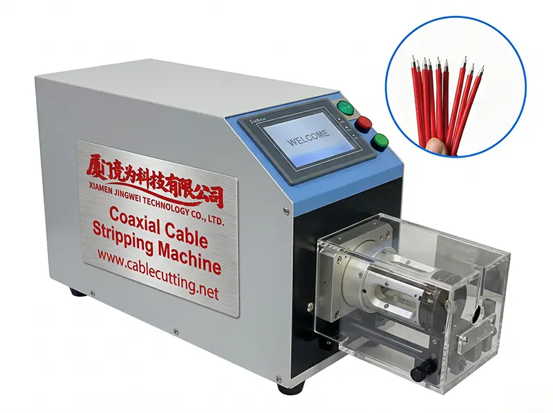 Automatisk Koaksialkabel Afisoleringsmaskine WPM-6806D – Præcis og Effektiv