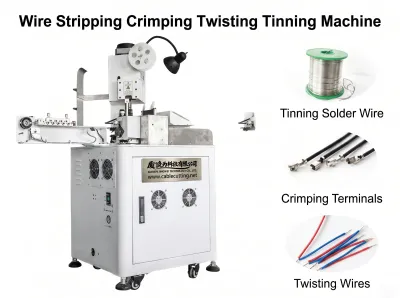Automatisk ensidet kabelkrimp- og vridningsmaskine WPM-151T Thumb