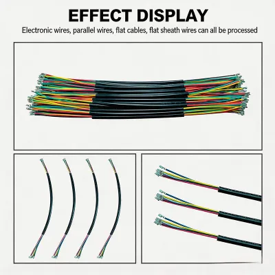 Rundkapplet kabel dobbelt-end terminal krympning & fortinning maskine JW-RSCT Thumb