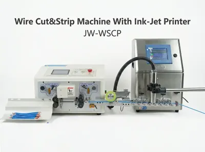 Trådskærings- & afisoleringsmaskine med inkjet-printer JW-WSCP
