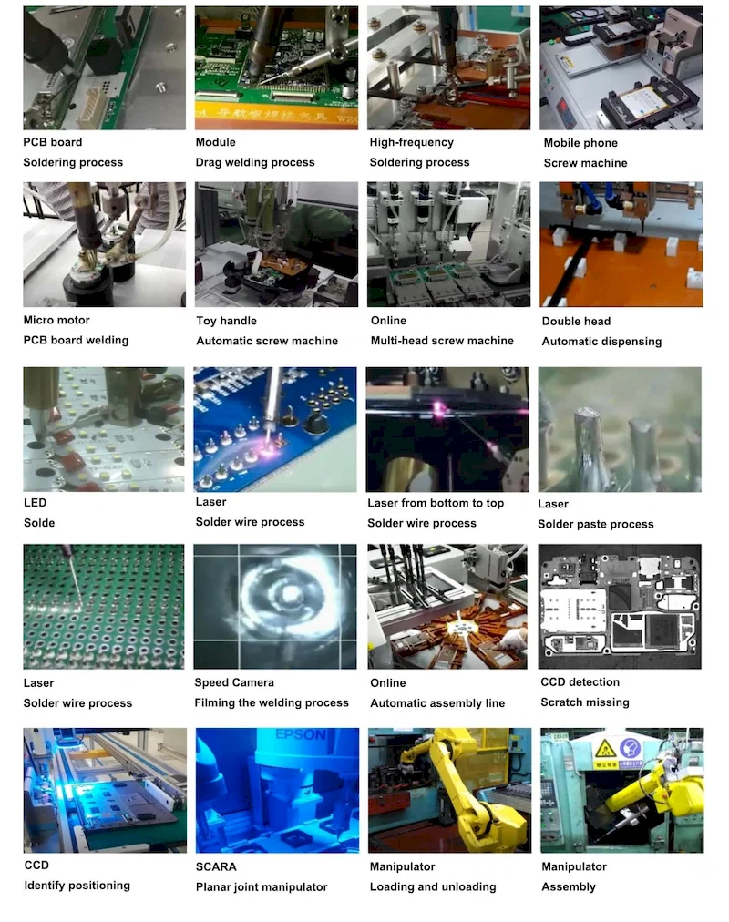 Automatisk roterende loddemaskine, skruelåsningsmonteringsmaskine