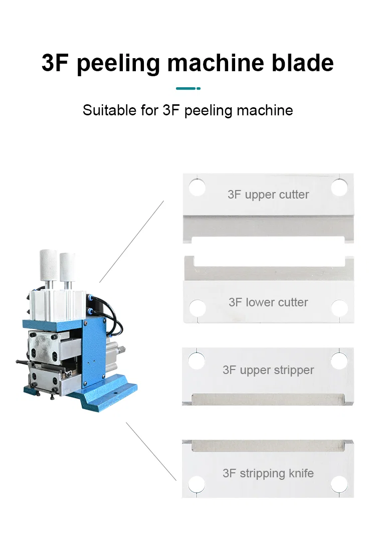 Wire stripper-blad, vertikalt elektrisk skinning-blad, 3F-kerne wirecutter-blad, pneumatisk skinningmaskineblad 