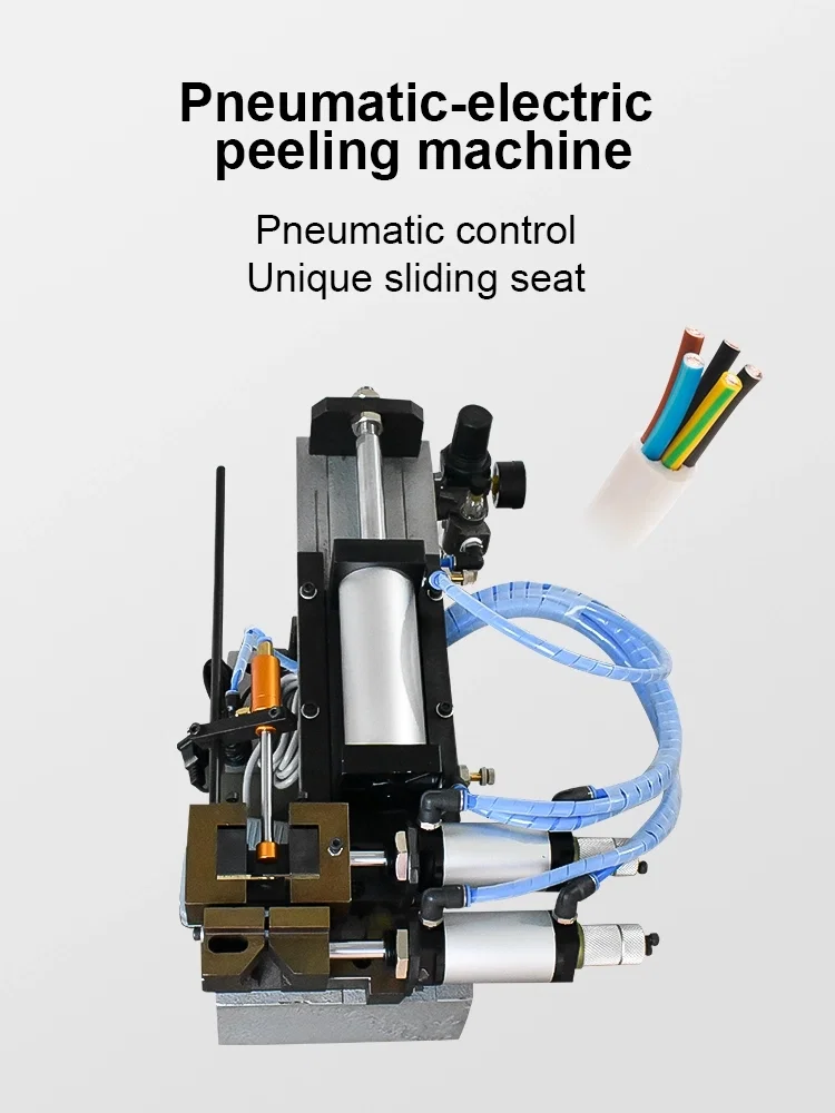 Gas-electric cable stripping machine, Pneumatic Wire Stripping Machine, Wire Stripping Twisting Machine, Pneumatic Wire Stripping Twisting, Parallel Wire Twisting Machine Gas-elektrisk kabelaftrækningsmaskine, pneumatisk trådaftrækningsmaskine, trådaftrækkende vridningsmaskine, pneumatisk trådaftrækkende vridningsmaskine, paralleltrådsviklingsmaskine