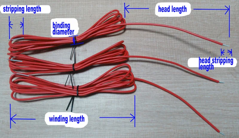 eksempel på fuldautomatisk strømkabelskærings-stripping-indbindingsmaskine WPM-CRT-03M, kabel-afskæringsbåndindbindingsmaskine, automatisk skærebåndindbindingsmaskine, strømkabel-kabelbindemaskine