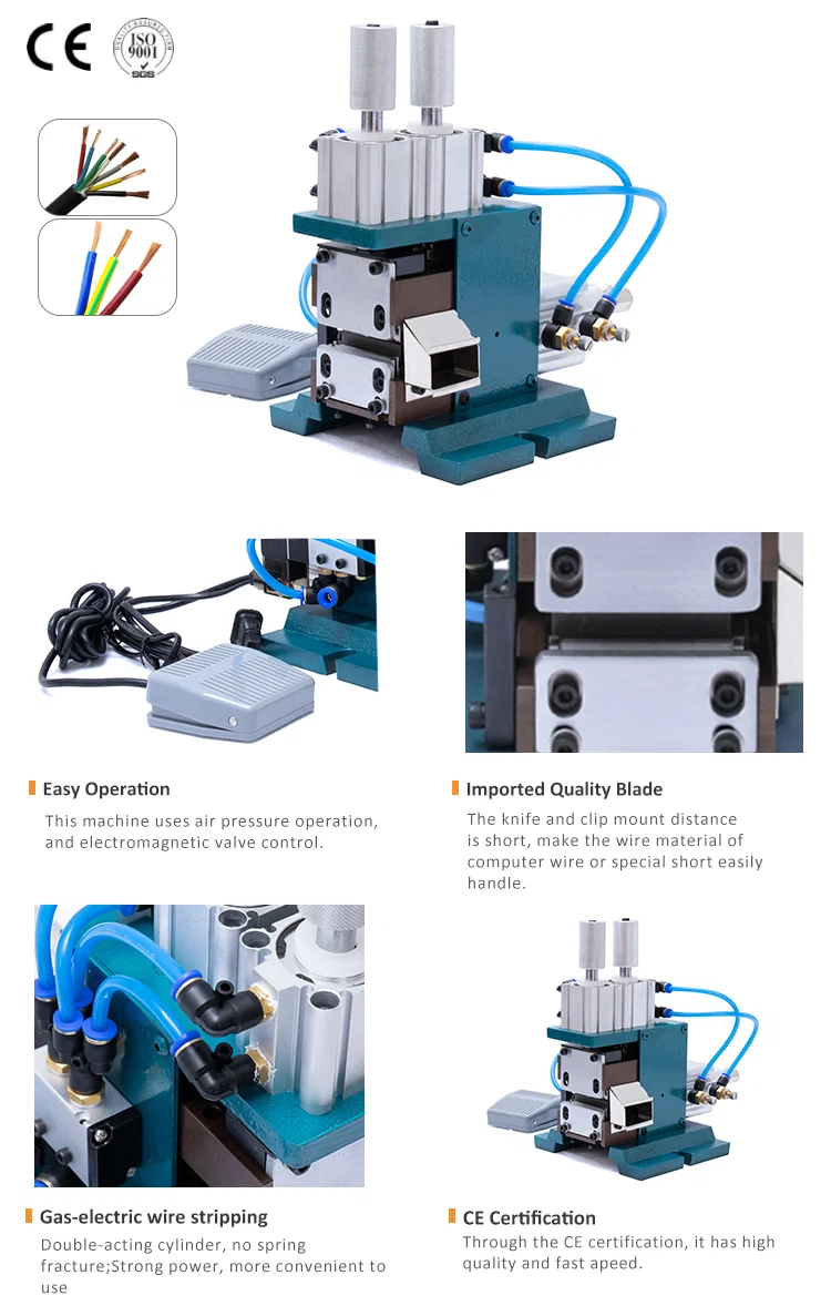 Wire stripping twisting maskine, wire stripping twisting maskine, pneumatisk wire stripping twisting, parallel wire twisting maskine