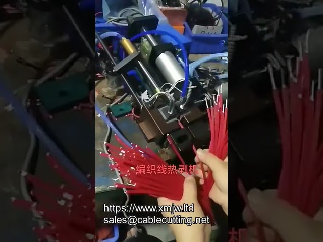WPM-310a Cable Wire Hot Stripping Machine | Braided Wire Pneumatic Hot Stripper