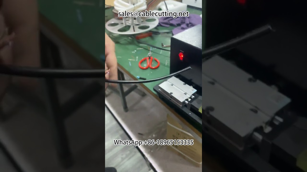 Netværkskabel og krympning af RJ45-stik - Automatisk kabelbehandling