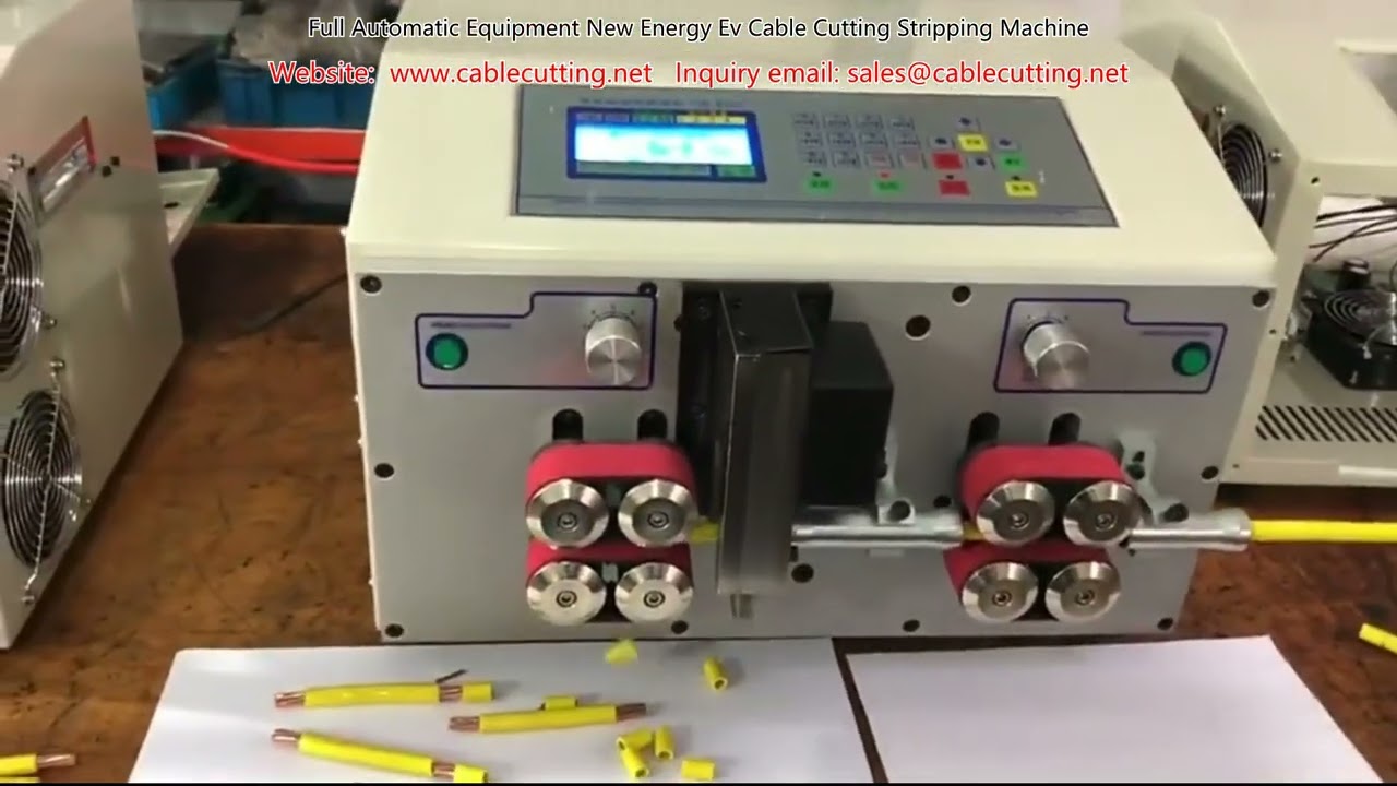 Full Automatic EV Cable Cutting Stripping Machine for New Energy