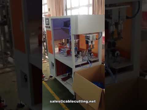 Automatisk maskine til kabelmåling, skæring, vikling og binding