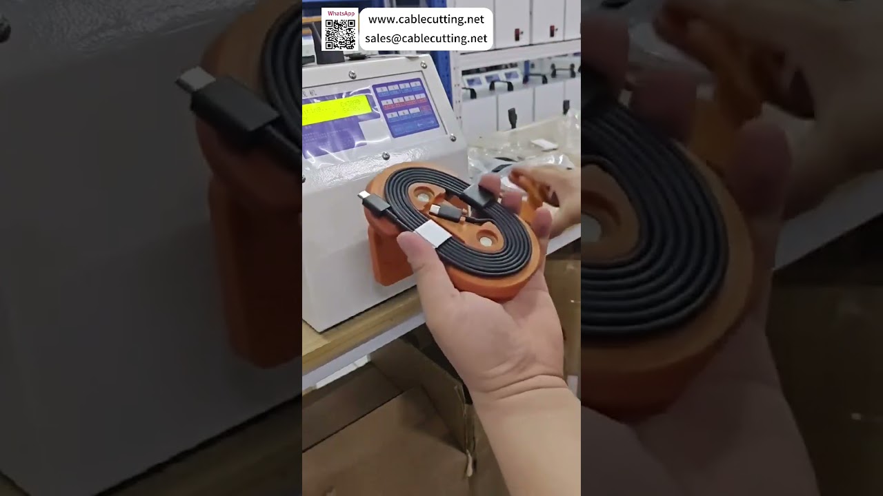 Effektiv kabelarrangerings- og viklemaskine til datakabelproduktion