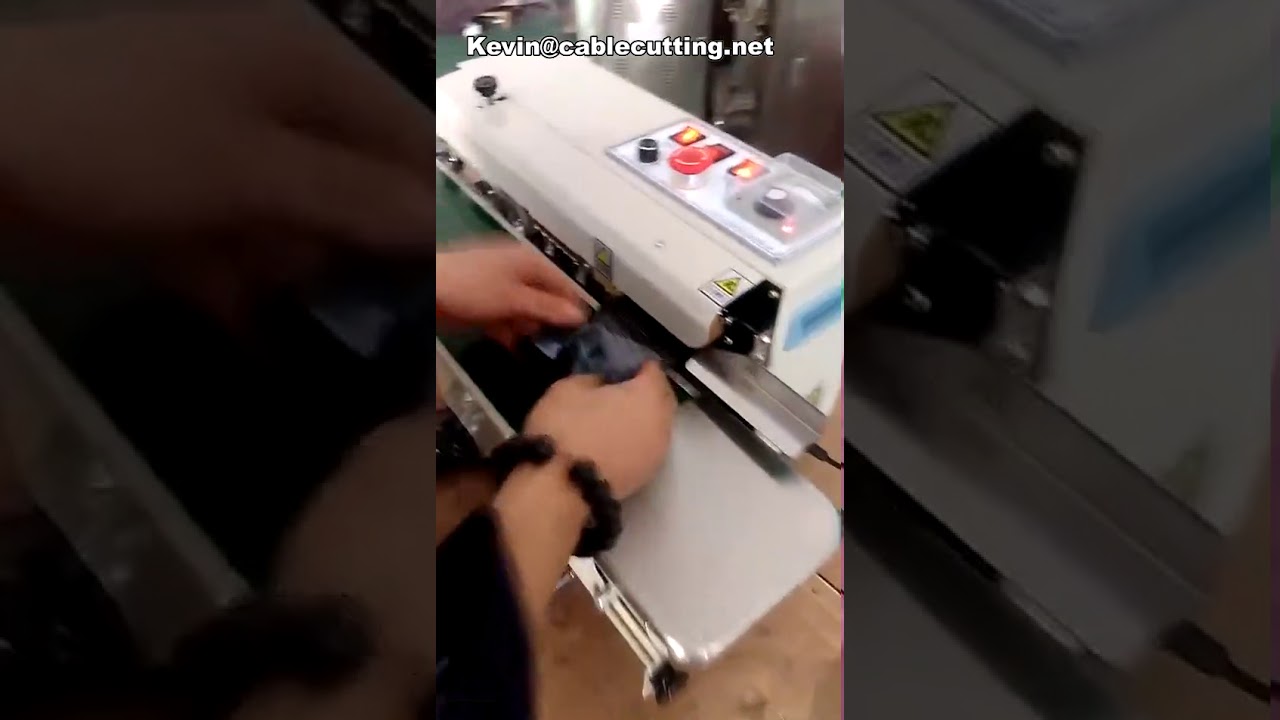 Automatisk kontinuerlig fødevare-aluminiumsfoliepose PVC-membranpose filmemballage varmeforseglingsmaskine