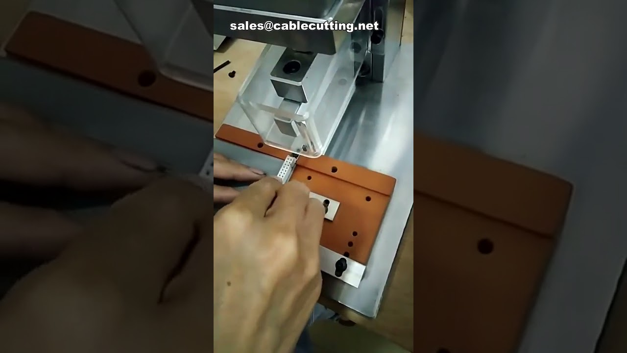 Adjustable IDC Computer Cable Crimping Machine for 8P to 64P Ribbon Cable, Pneumatic Crimper