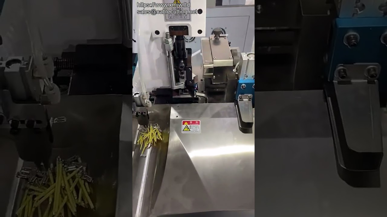 Fuldautomatisk lydløs terminalmaskine til manuel kabelafisolering, skæring og krympning