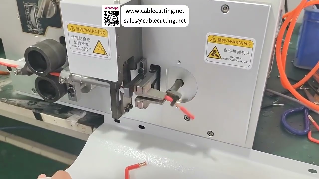 6mm² U-formet afisolerings- og bukkemaskin — Egne bukkeformer