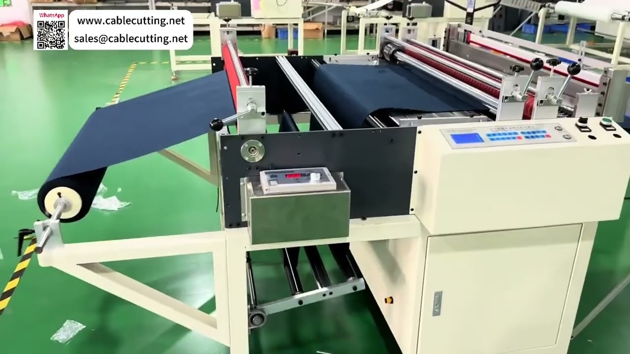 Professionelt skære- og forarbejdningssæt til papir, stof, plastfilm og plader – komplet produktionslinje